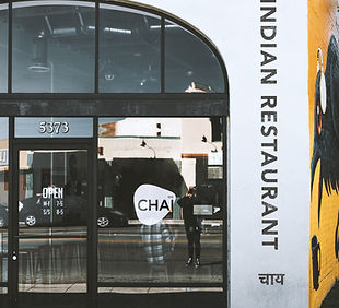 Entrance of an Indian Restaurant