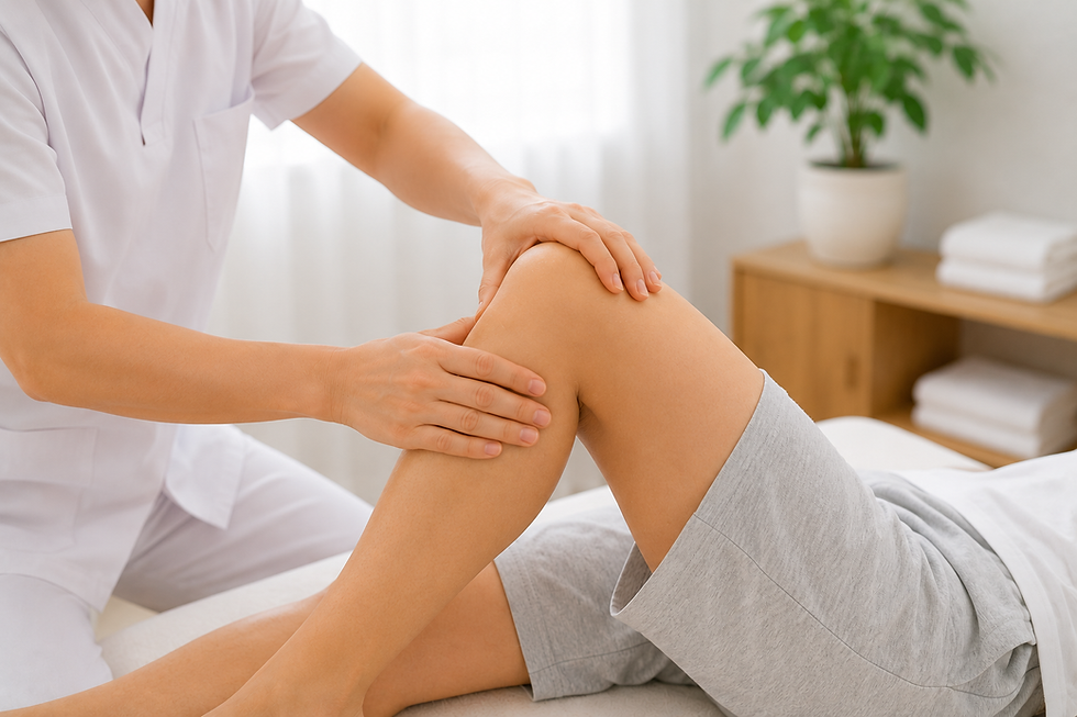 Acupressure therapy for knee pain and mobility support
