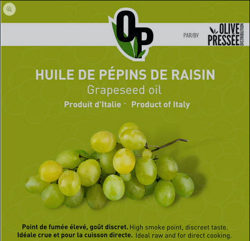 Huile de pépins de raisin