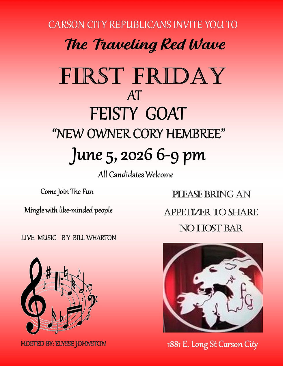 June First Friday at Feisty Goat