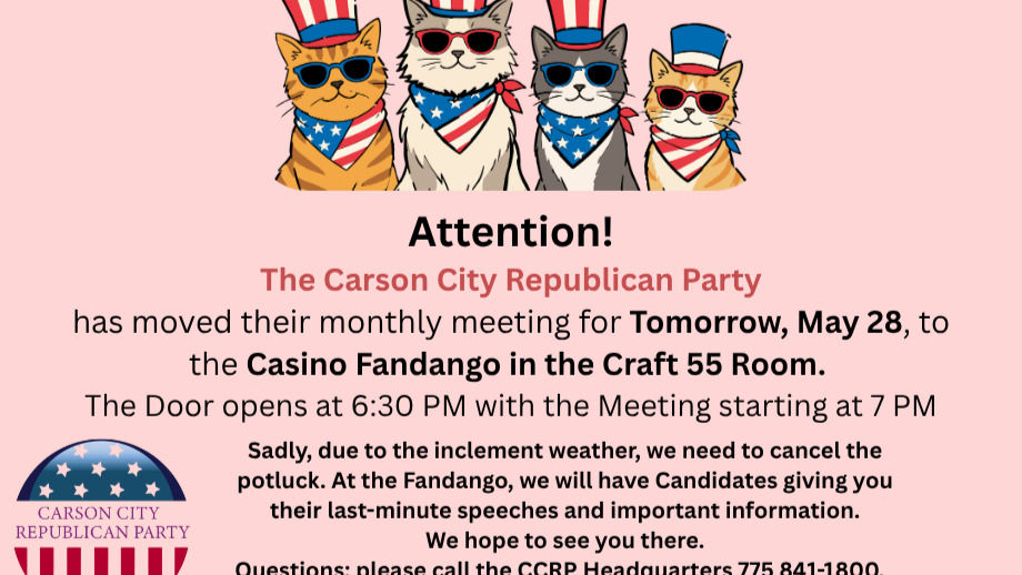 May General Membership Meeting: Moved Back to Casino Fandango - Pot Luck CANCELED