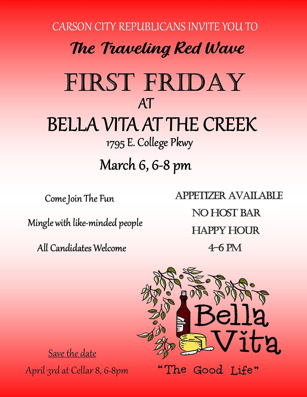March First Friday at Bella Vita At The Creek