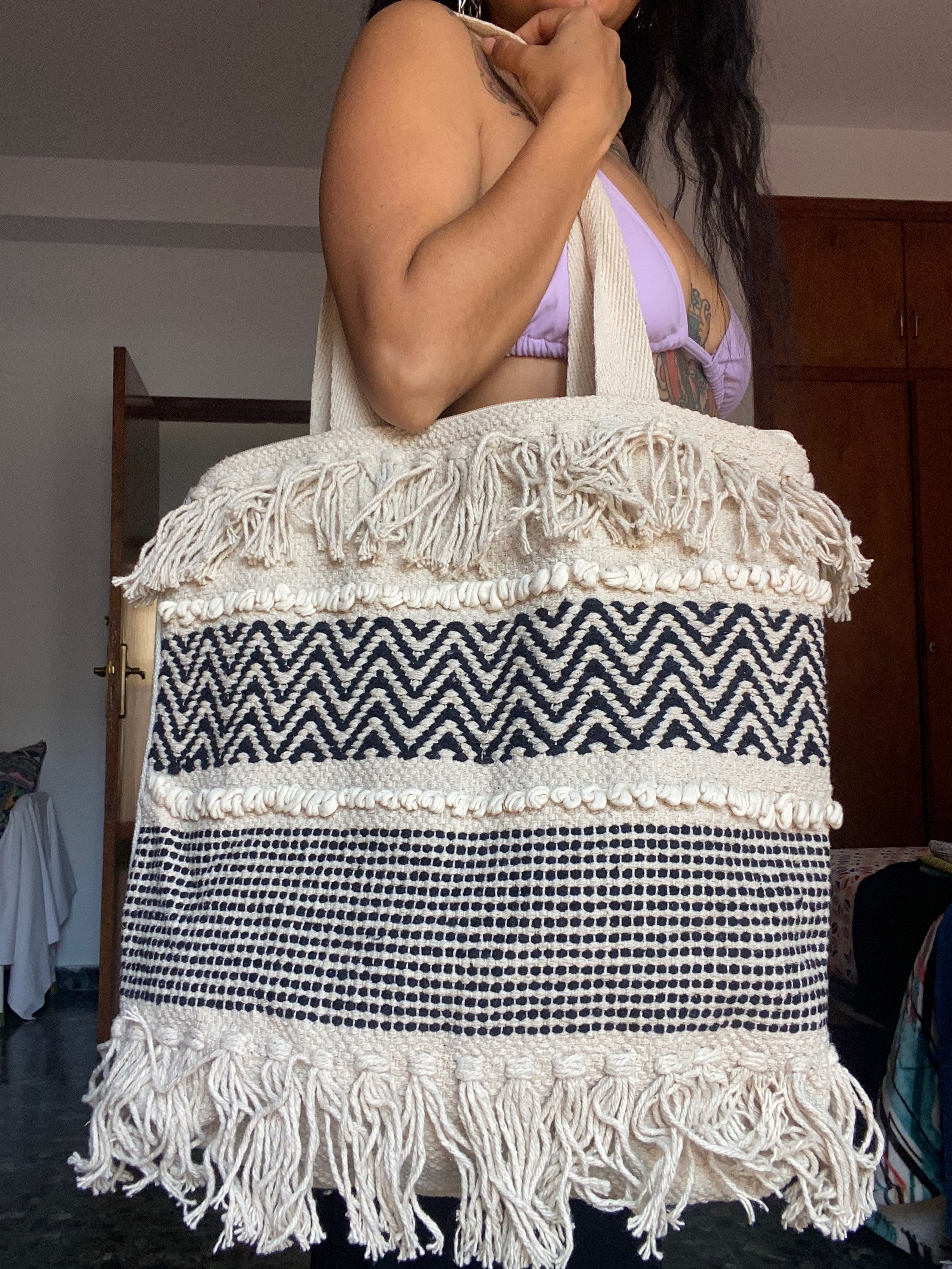 Bolso boho de algodón de India
