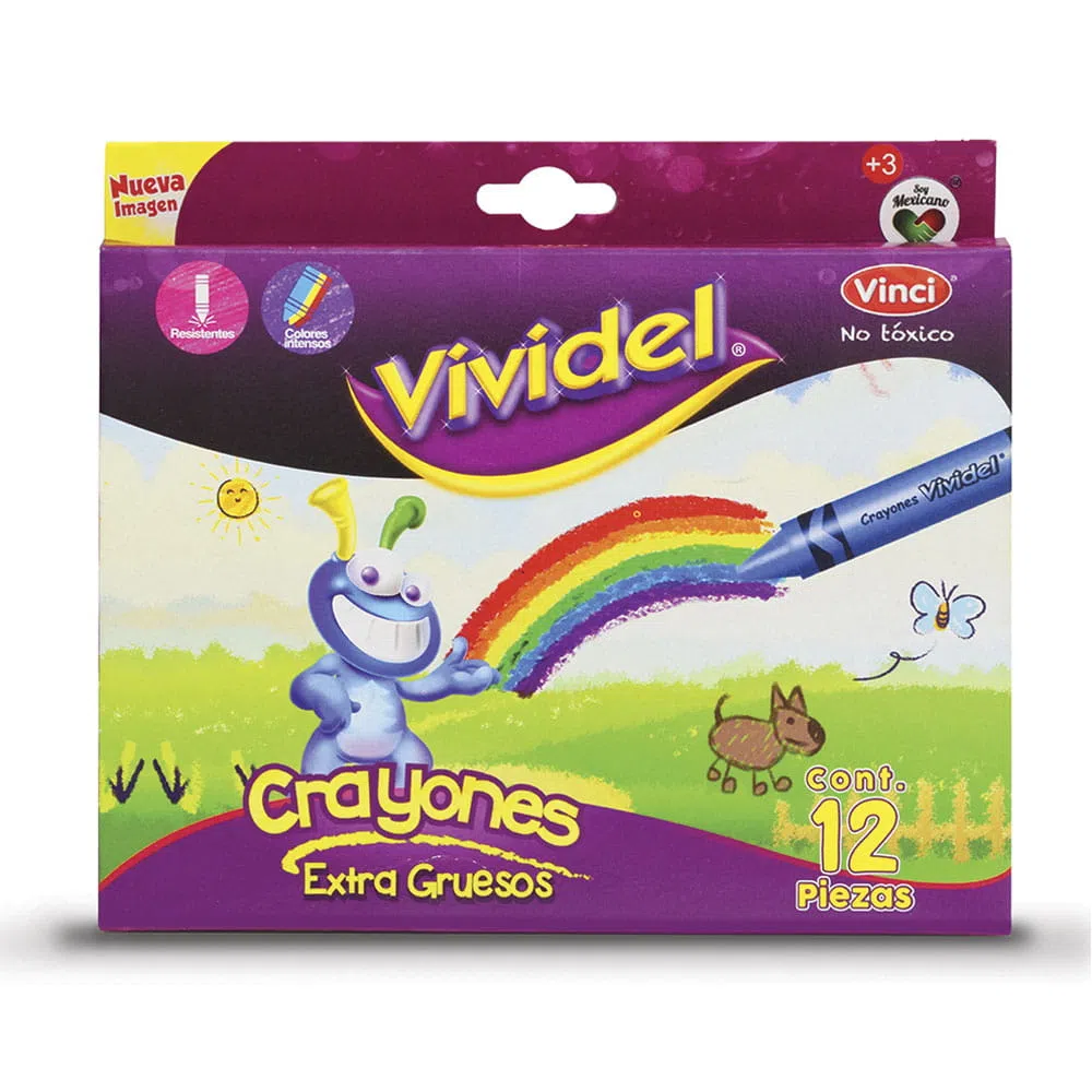 CRAYON JUMBO REDONDO 12P VIVIDEL 2018