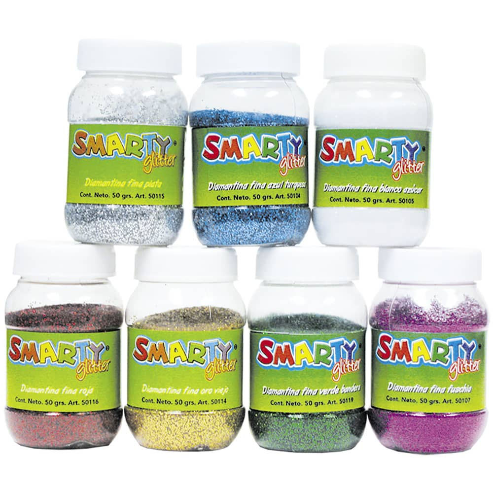 DIAMANTINA FINA 50G SMARTY 50103 AZUL REY