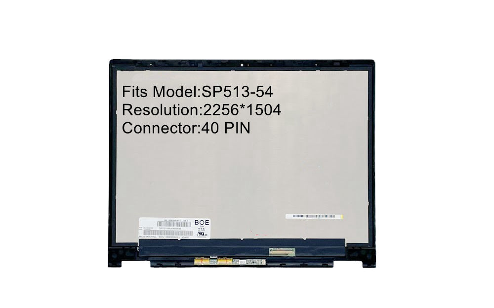 13.3inch 2256x1504 LCD Touch Screen Assembly For Acer Spin 5 SP513-54 SP513-54N