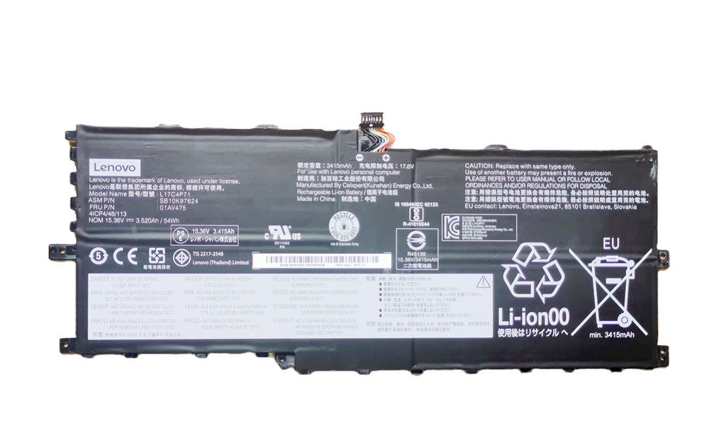 L17C4P71 Battery for LENOVO THINKPAD X1 YOGA 3rd Gen 2018 01AV474 01AV475 L17M4P
