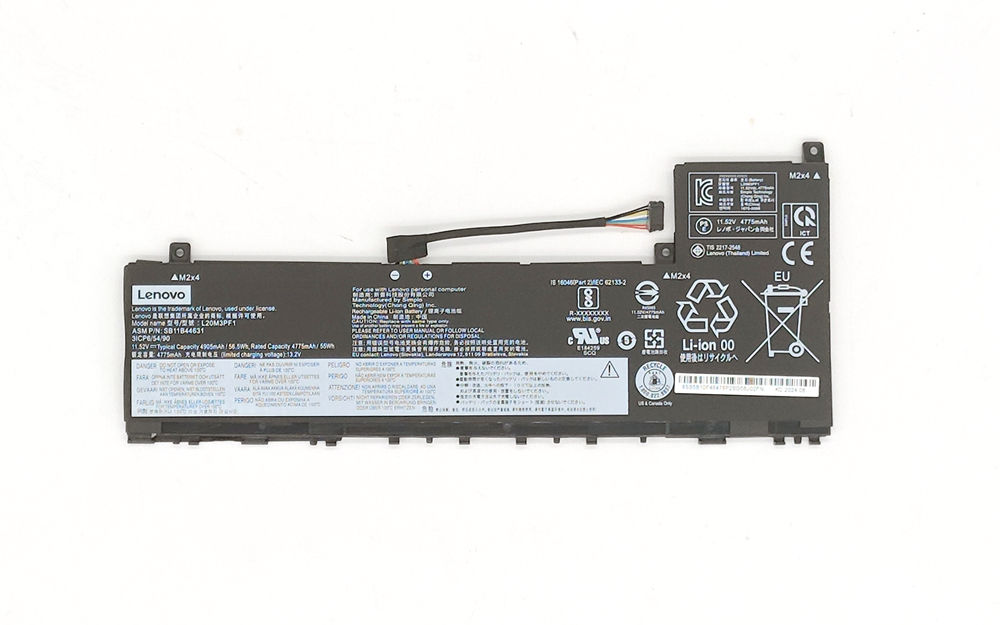 Original L20M3PF1 Battery For Lenovo IdeaPad 5 Pro 14ARH7 14IAP7 14ACN6 14ITL6