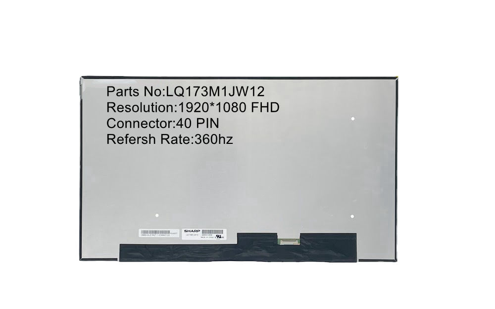 17.3 LQ173M1JW12 Matrix LCD Screen For Aorus 17 XE4 IPS 360Hz