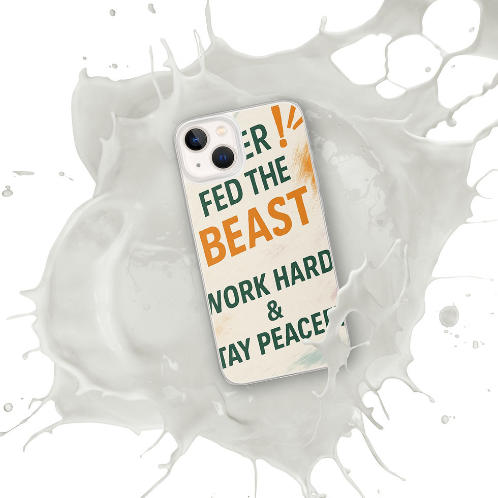 Thumbnail: #neverfedthebeast clear iPhone case