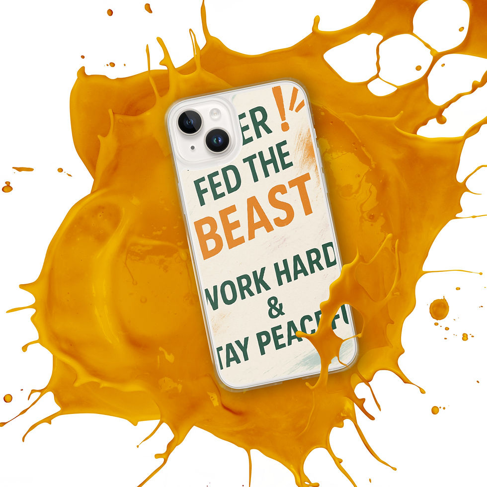 Thumbnail: #neverfedthebeast clear iPhone case