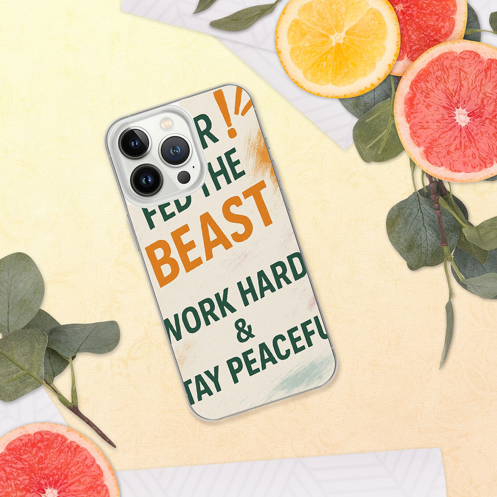 Thumbnail: #neverfedthebeast clear iPhone case