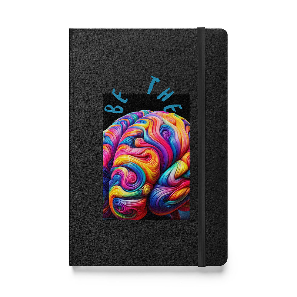 Thumbnail: Colorful Brain Hardcover bound notebook