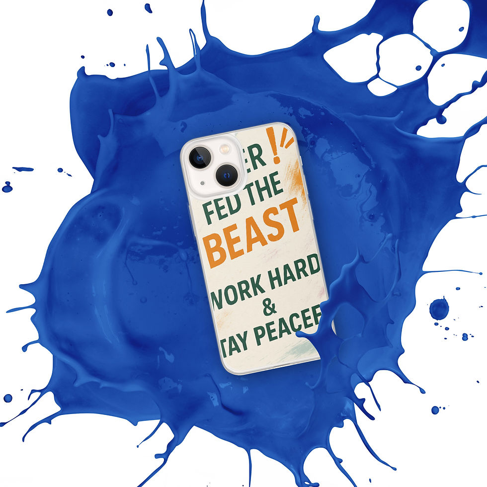 Thumbnail: #neverfedthebeast clear iPhone case