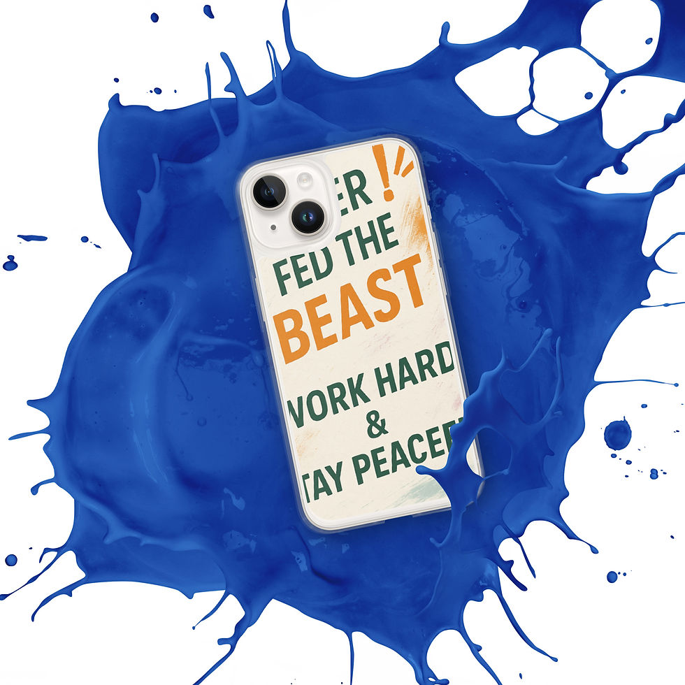 Thumbnail: #neverfedthebeast clear iPhone case