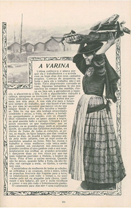 A 1912 article and photograph depicting the varina, or fishwife. Courtesy Conservas de Portugal.