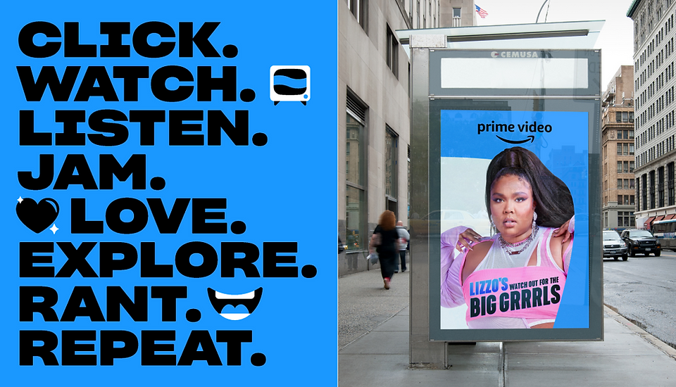 Amazon Prime Video assets by Pentagram.
