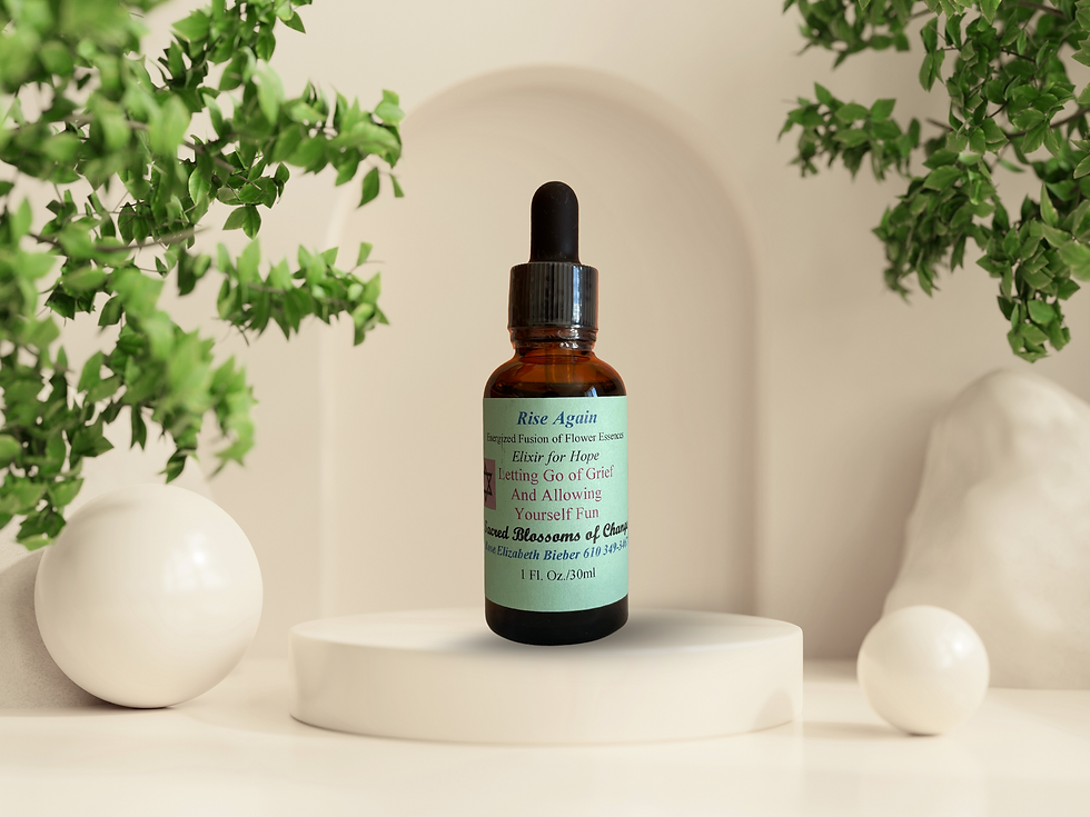 Flower Essence Blend in a 1 oz amber glass bottle with dropper for hope