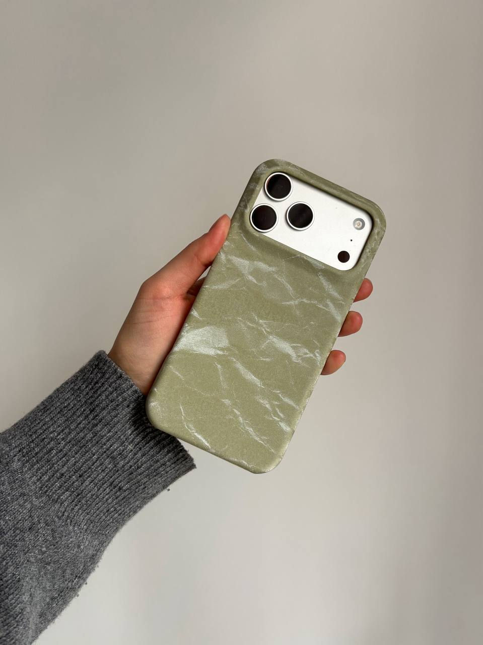 Прев'ю: ЧОХОЛ ДЛЯ IPHONE "ОКСАМИТ" ОЛИВКОВИЙ