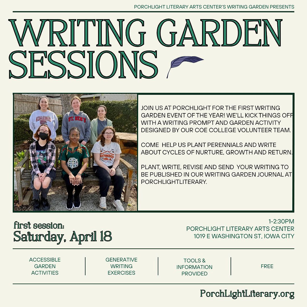 The Writing Garden Sessions