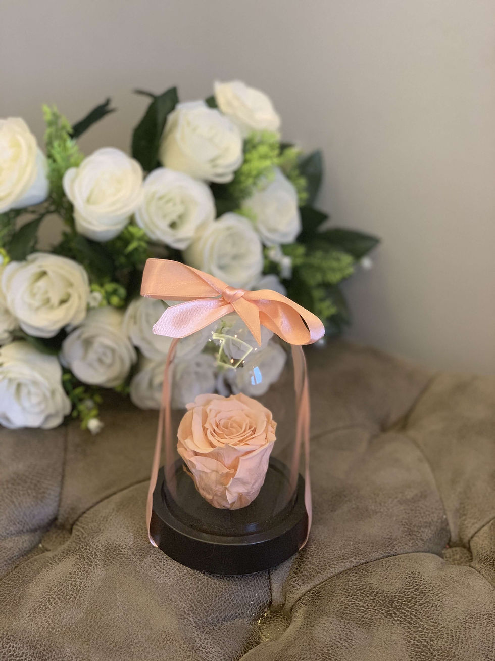 Küçük resim: Canım Annem Küçük Mika Fanusta Solmayan Gül