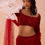 Thumbnail: Red Fishtail Lehenga Set