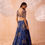 Thumbnail: INDIGO FLORAL LEHENGA SET