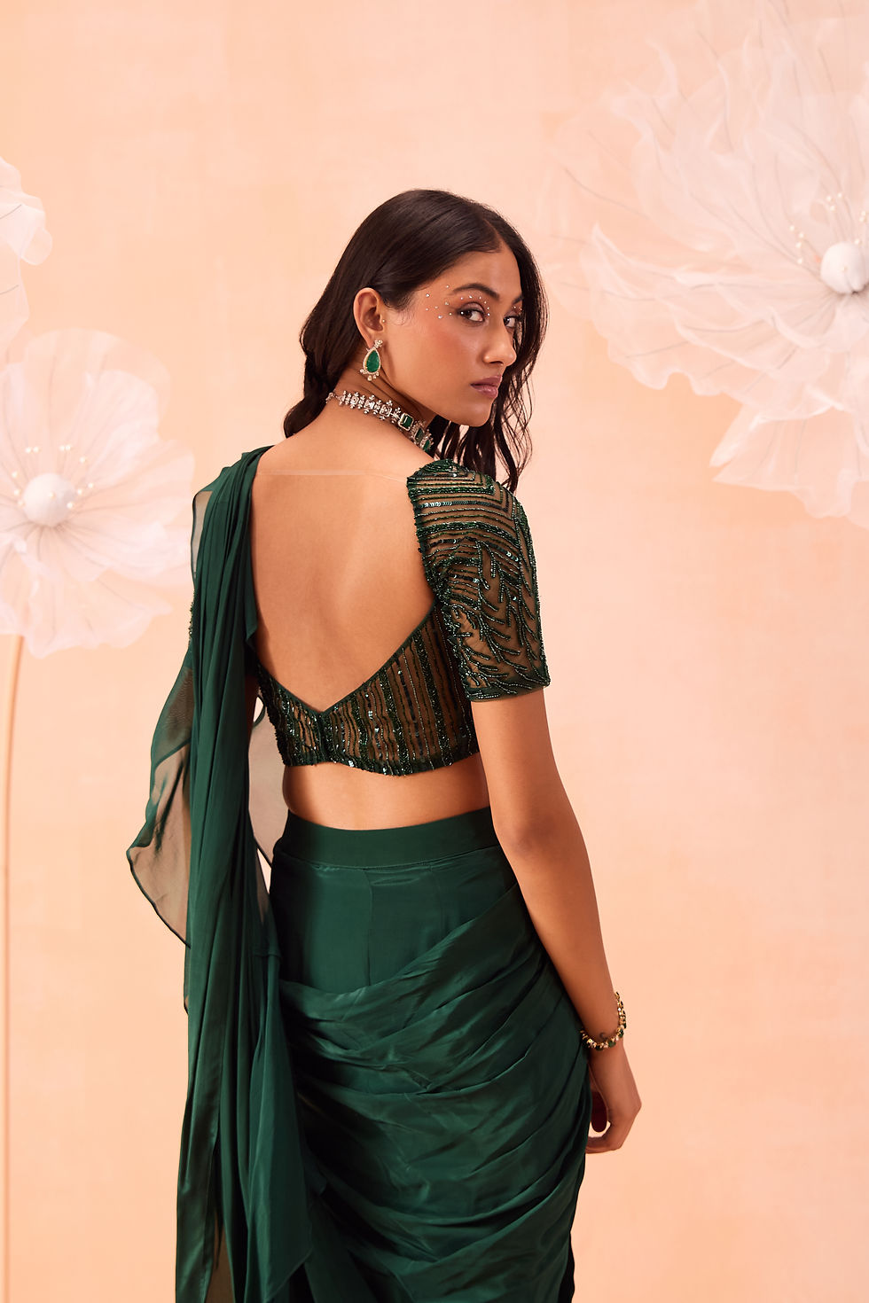Thumbnail: EMERALD SAREE SET