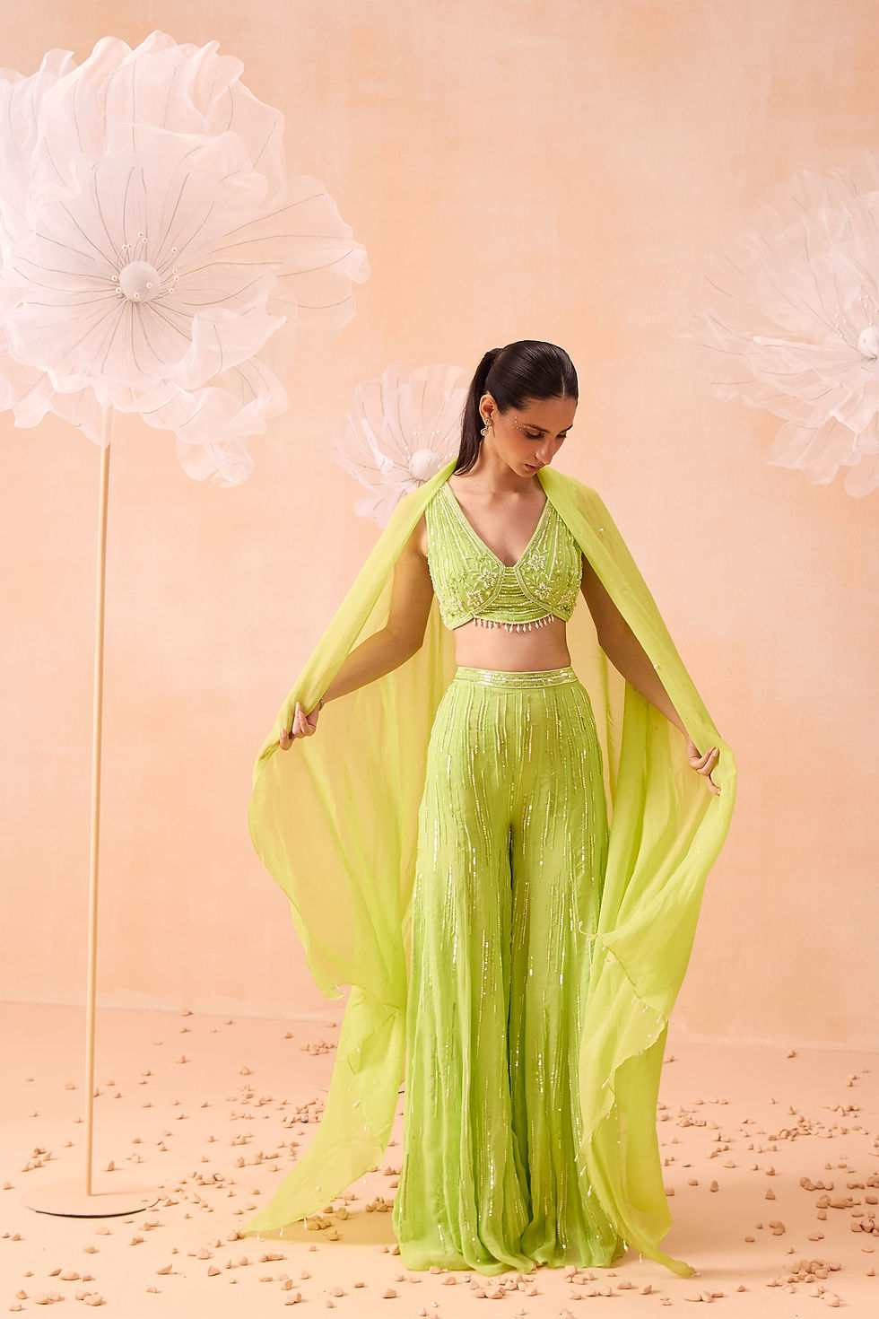 LIME PEARL PANT SET