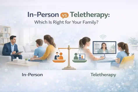 In-Person vs Teletherapy