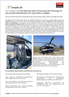 Taxiglas Hubschrauber