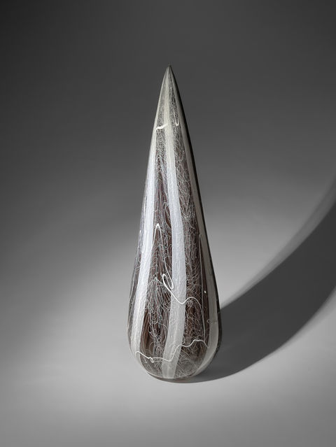 peter tietbohl glassbypeter glass cane vase