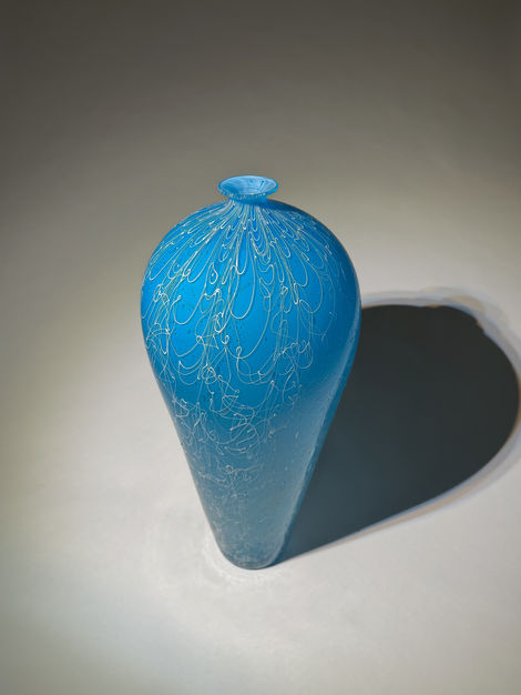 peter tietbohl glassbypeter glass cane vase