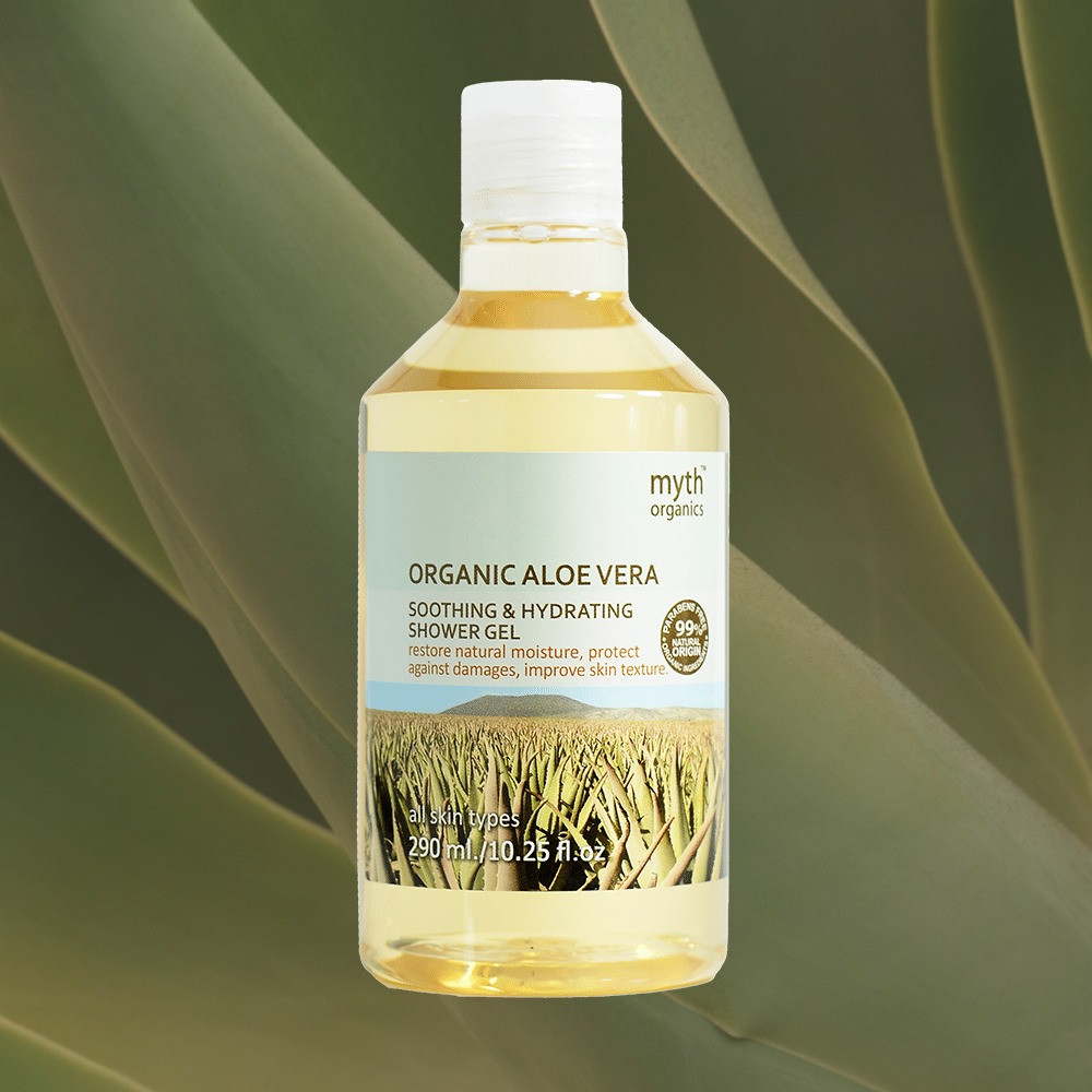 myth Organic Aloe Vera Soothing & Hydrating Shower Gel