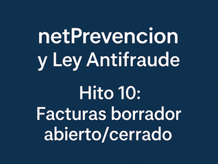 netPrevencion y Ley antifraude. Facturas borrador.