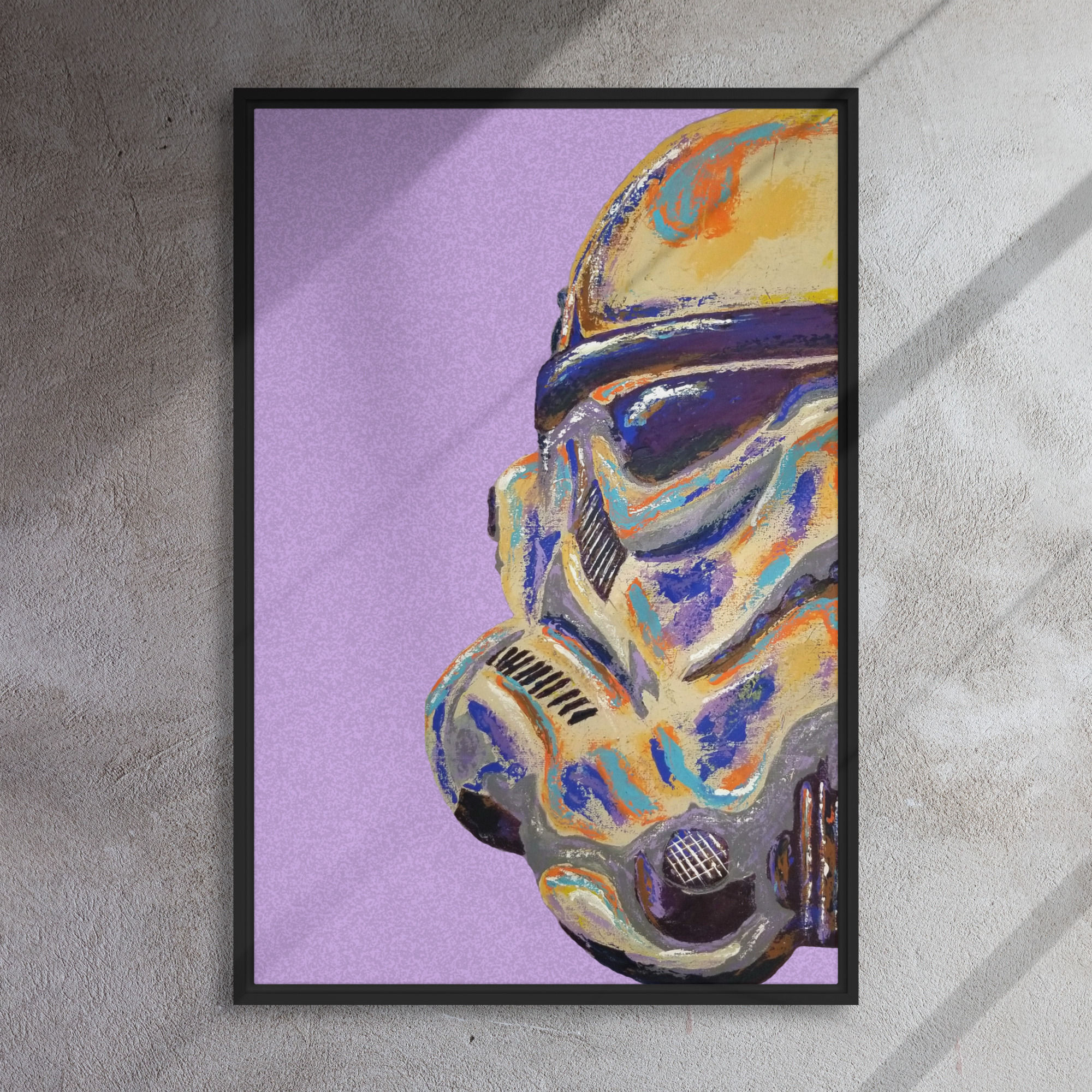 Iconic "Stormtrooper" Original Art | Premium Framed Canvas Wall Art