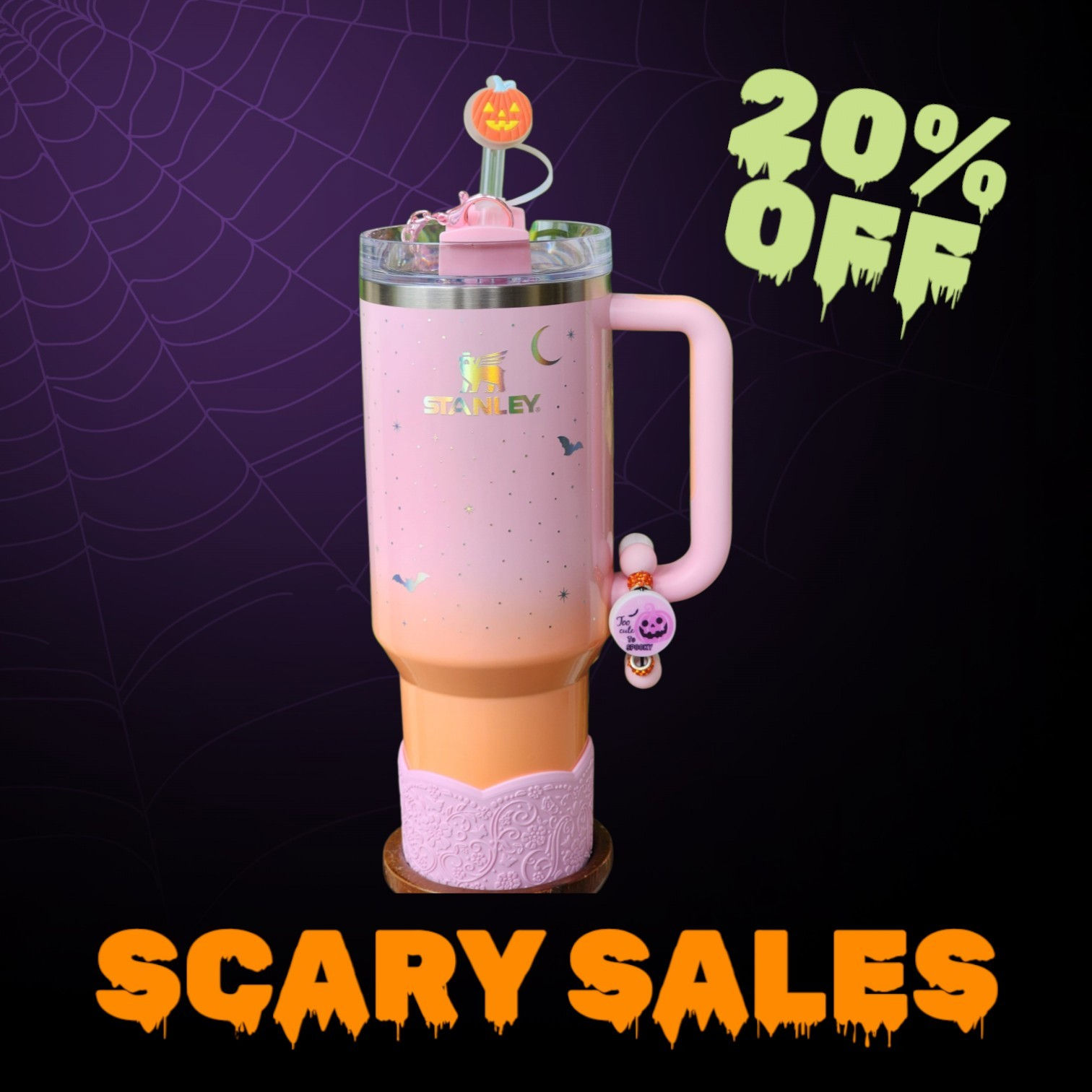 Pink/Orange Halloween Stanley