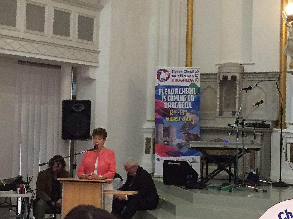 Lolo Robinson at launch of Fleadh Cheoil na hÉireann 2018