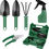 Thumbnail: 5 pc - Garden Tool Set w/ Carry Case | Stainless Steel | Non-slip Grip