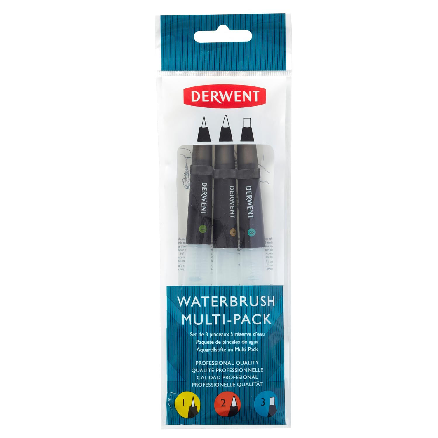 Derwent Waterbrush Multipack of 3