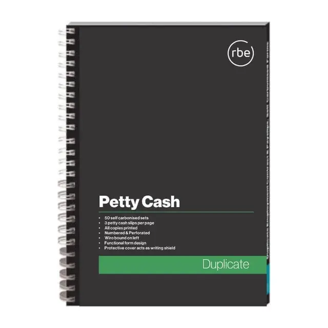 RBE A5 Petty Cash Duplicate Book
