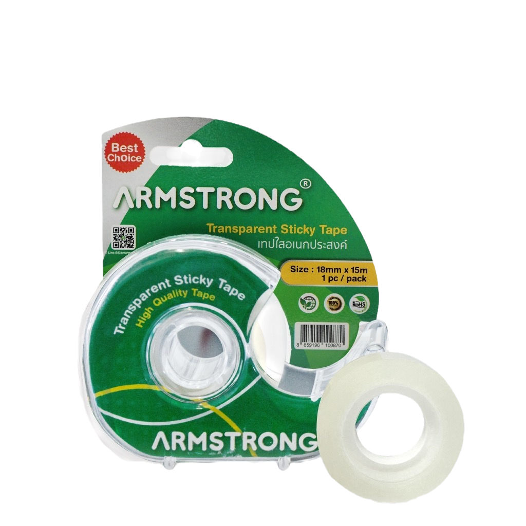 Armstrong Transparent Sticky Tape 18mm x 15m