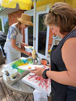 Marg and Mary painting