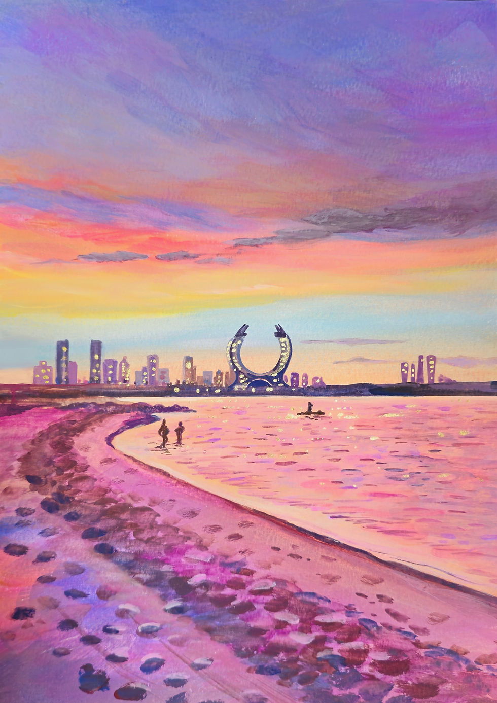 Golden hour, QQ beach