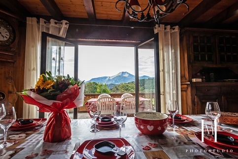 Photo du séjour du Chalet Sommard prise par une photographe immobilière