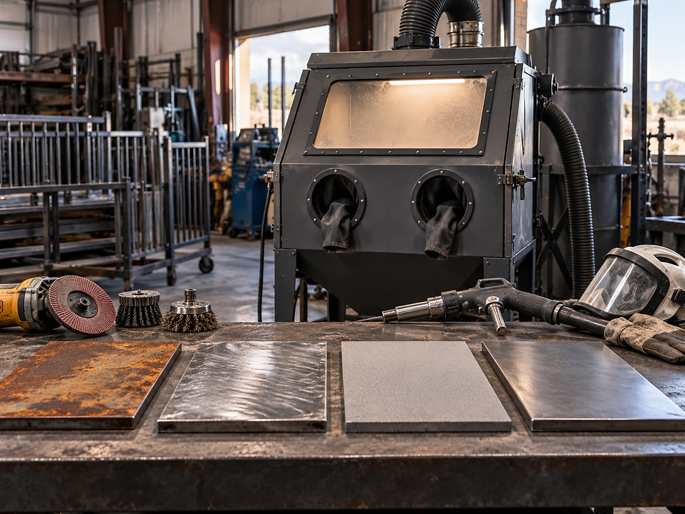 Sand Blasting Compared to Other Metal Surface Prep Methods in Denver