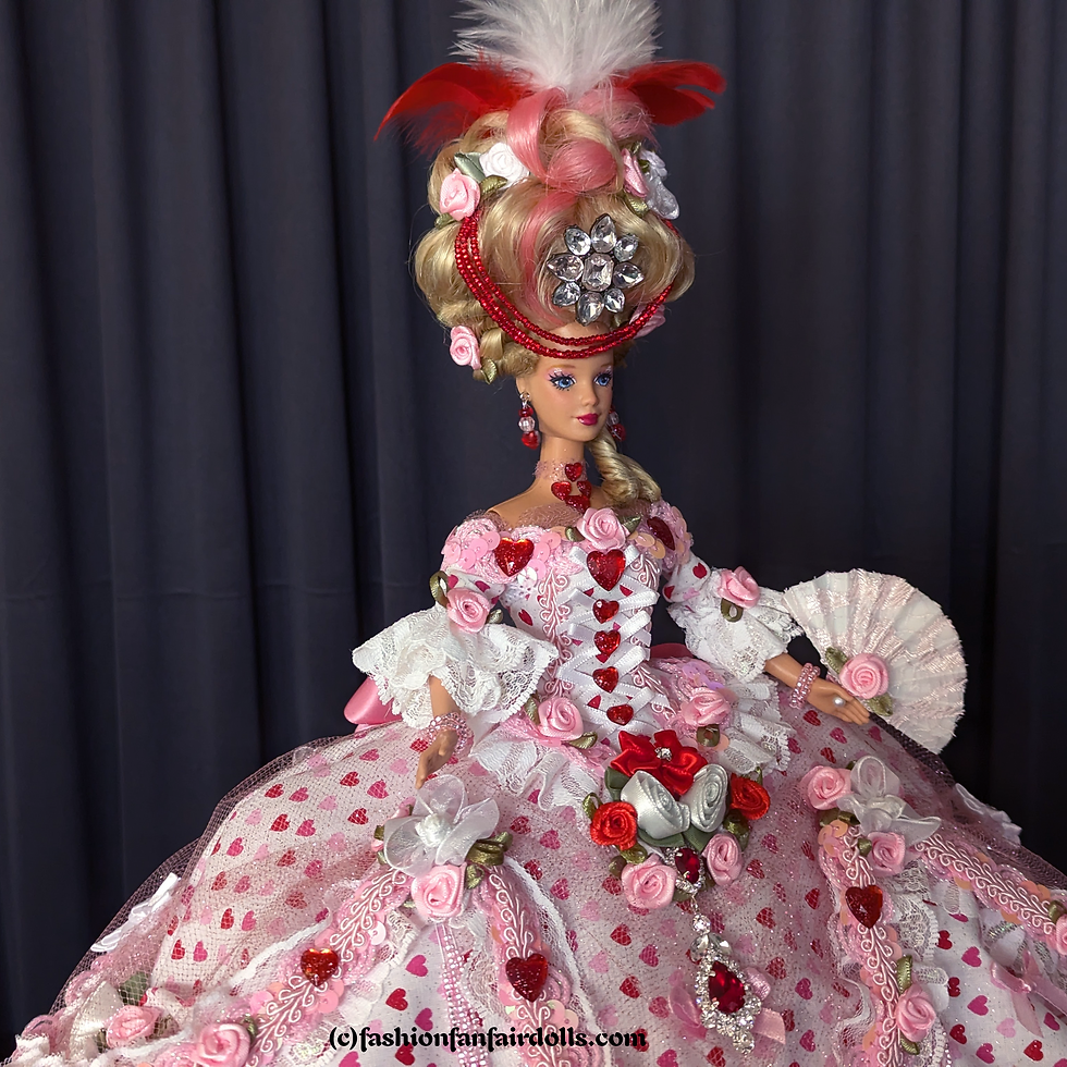 Thumbnail: ~Valentine Rose~ Marie Antoinette OOAK Collector Barbie Doll