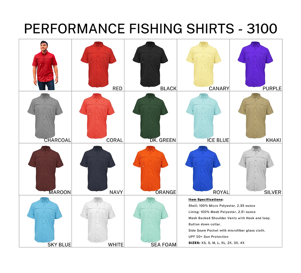 Fishing Shirt - Short Sleeve (3100)