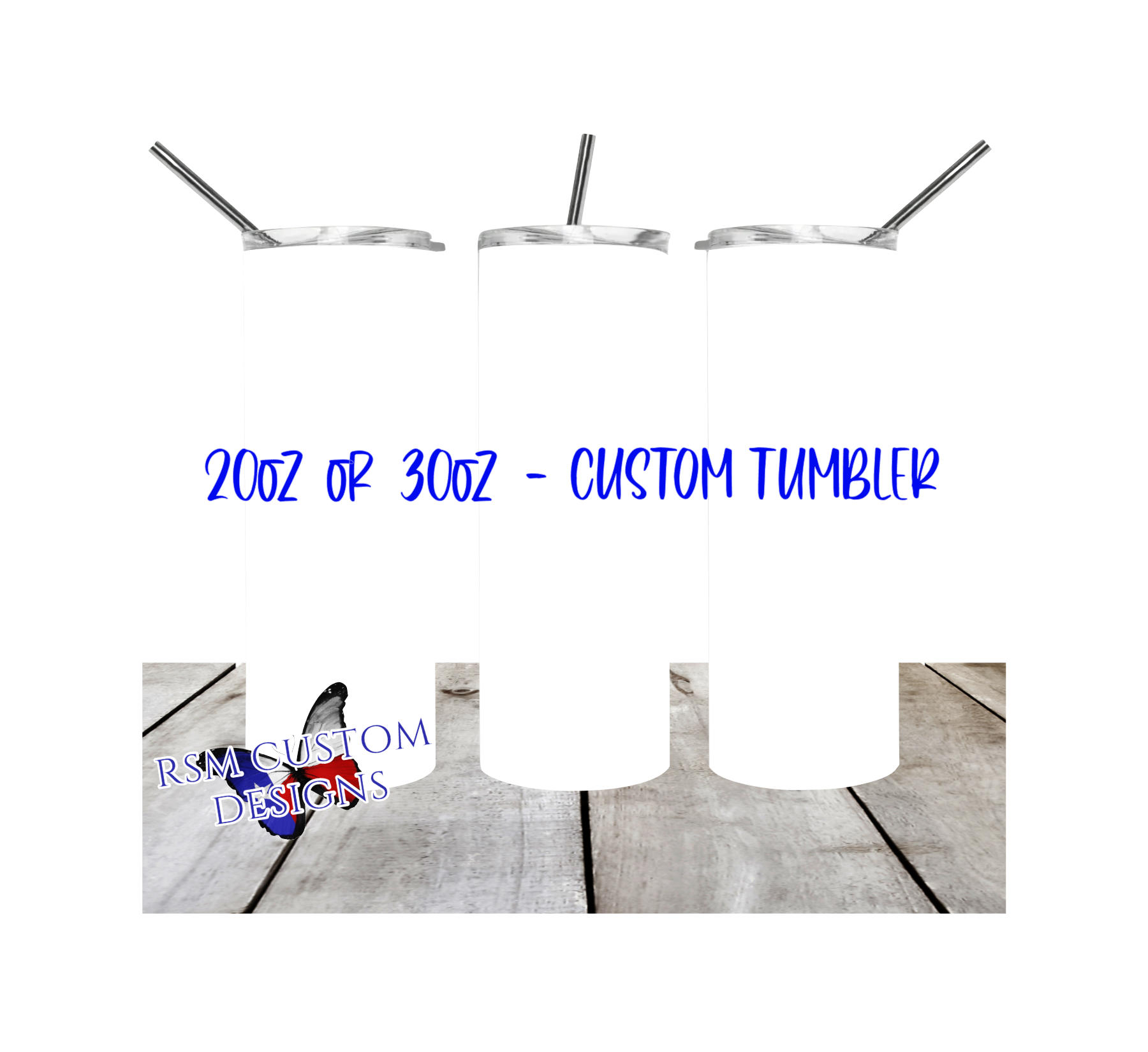 20oz or 30 oz - Custom Slim Tumbler