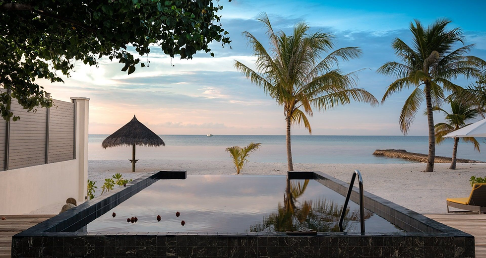 2 bedroom family beach villa with pool maldives